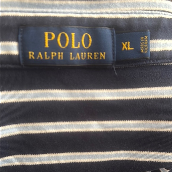 Ralph Lauren Black and White Polo Shirt with Classic Stripes 146 - Picture 6 of 6